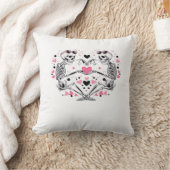 スケルトンハートハンズクラシックウイルス クッション (ブランケット)