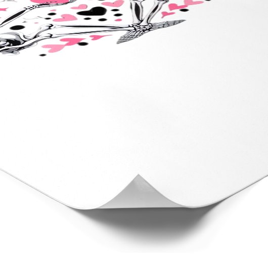 スケルトンハートハンズクラシックウイルス ポスター (角)