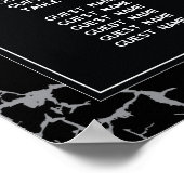 スケルトンハートハンズテーブル結婚プランの座席 ポスター (角)