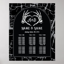 スケルトンハートハンズテーブル結婚プランの座席