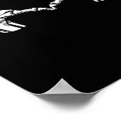 スケルトンハートハンドサインハロウィーン衣装ウイルス ポスター (角)