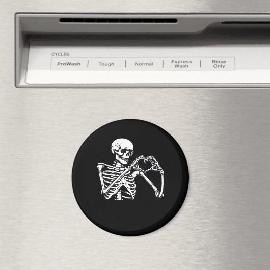 スケルトンハートハンドサインハロウィーン衣装トレンディ マグネット (インサイチュ (食洗機))