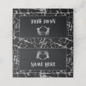 スケルトンハートハンド結婚の座席表名 プレイスカード (外部開封)