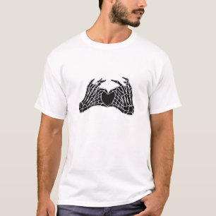 スケルトンハートハンド – クラシック Tシャツ
