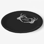 スケルトンハートハンド、ハッピーハローウィンスケルトン、Ha ペーパープレート (アングル)