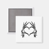 スケルトンハートハンド – ハロウィーン – スケルトンハンド マグネット (正面/裏面)