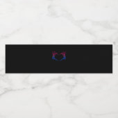 スケルトンハートバイセクシュアルLgbt-Qプライドスカルハンド ペットボトルラベル (シングルラベル)