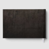 スケルトンハートモノグラムゴシックハロウィン結婚ズ ゲストブック (裏面)