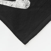 スケルトンハートリブケージX線大人キッズおもしろいハロ フリースブランケット (角)