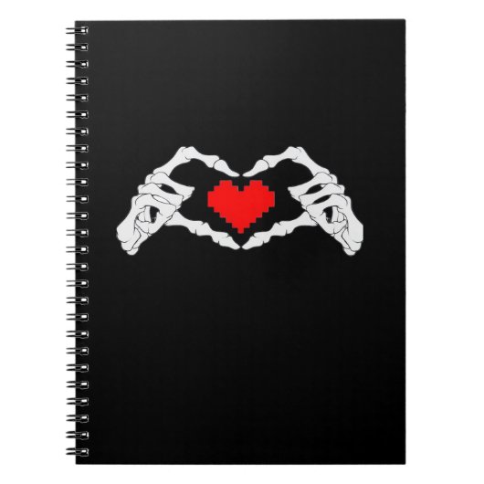 スケルトンハート及びハンドミーム ノートブック (正面)