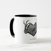 スケルトンハート記号マグカップ マグカップ (正面左)