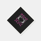 スケルトンハート バレンタインデー 面白い ネタ スタンダードカクテルナプキン (角)