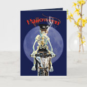 スケルトンバイクもしくは自転車に乗る人喫煙Aシガレット カード (黄色い花)