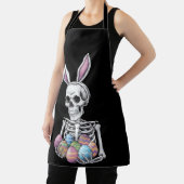 スケルトンバニー保持イースターエッグおもしろいウサギ エプロン (インサイチュ)