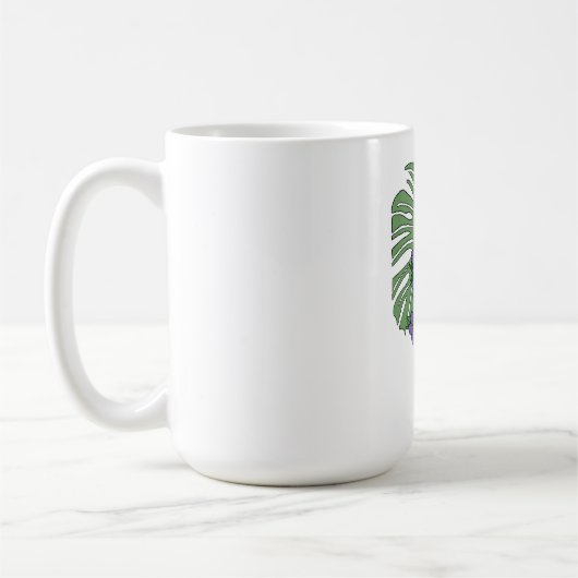 スケルトンバラとモンステラ コーヒーマグカップ (左)