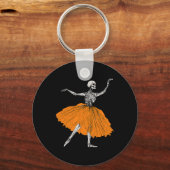 スケルトンバレリナダンスツチュバレエ不気味ダンサー キーホルダー (正面)