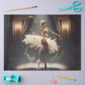 スケルトンバレリーナオンステージ – ゴシックバレエ 薄葉紙 (クラフト)