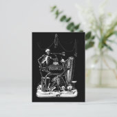 スケルトンバンドヴィンテージはがき ポストカード (スタンド正面)