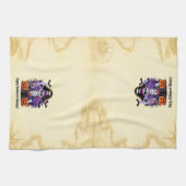 スケルトンパイレーツハッピーハローウィンマテイ キッチンタオル (横)