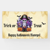 スケルトンパイレーツハッピーハローウィンマテイ 横断幕 (横)
