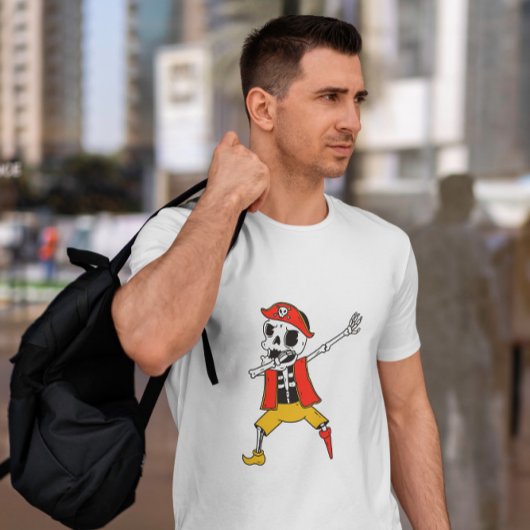 スケルトンパイレートダブ Tシャツ