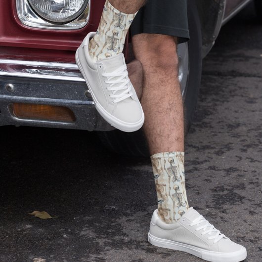 スケルトンパターンハロウィーンソックス ソックス