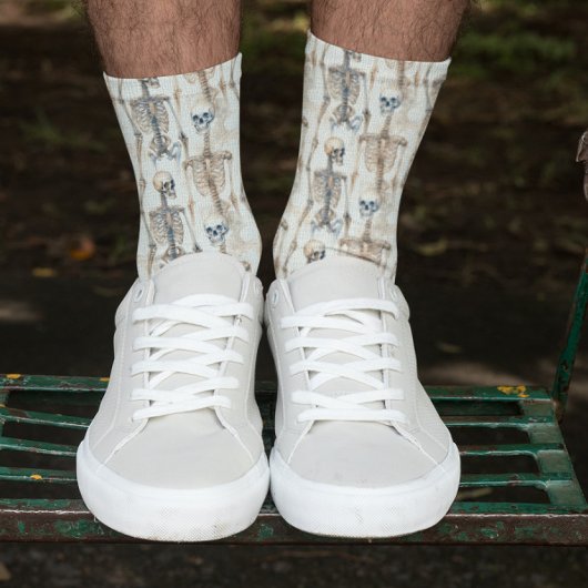 スケルトンパターンハロウィーンソックス ソックス