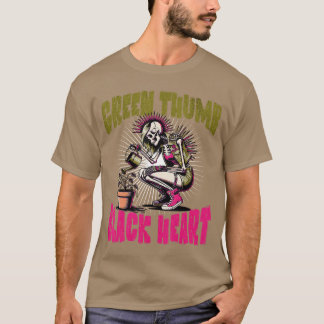 スケルトンパンクロックガーデナー ハロウィンガーデニング 1  Tシャツ