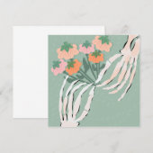 スケルトンパンプキンブーケハロウィーンブライダルシャワー (正面/裏面)