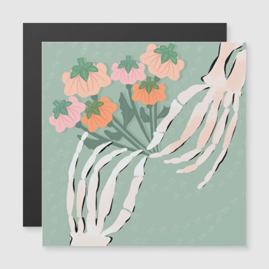 スケルトンパンプキンブーケハロウィーン (正面/裏面)