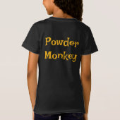 スケルトンパーソナライズされたクルーの子供用Tシャツ Tシャツ (裏面)