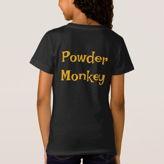 スケルトンパーソナライズされたクルーの子供用Tシャツ Tシャツ (裏面)