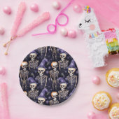 スケルトンパーティーハットハロウィーン ペーパープレート (パーティー)