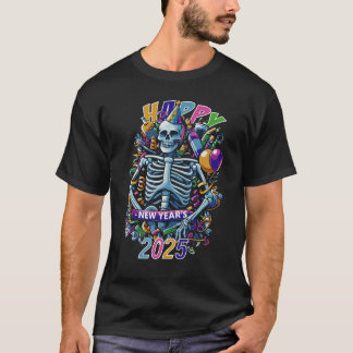 スケルトンパーティー新年 Tシャツ