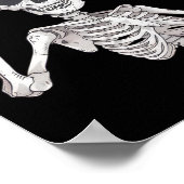 スケルトンピースサインカウボーイハットウエスタンメキシコハル ポスター (角)