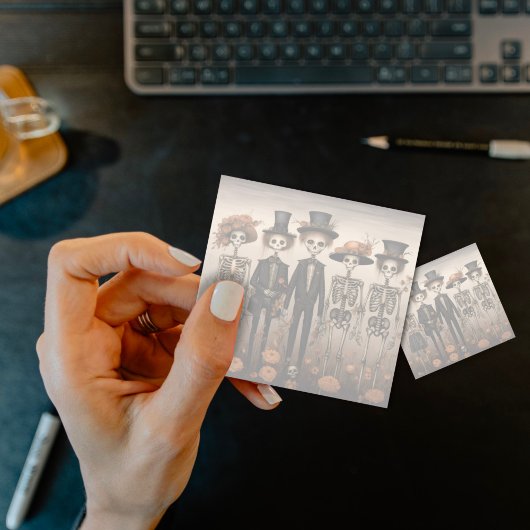 スケルトンファミリーハロウィーン ポストイット