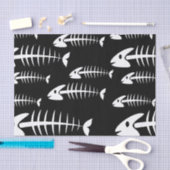 スケルトンフィッシュボーン魚釣りユーモアフィッシャーマン空腹 薄葉紙 (クラフト)