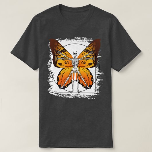 スケルトンフェアリーグランジファンタジーエステティックゴシックゴティ Tシャツ (デザイン正面)