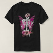 スケルトンフェアリーグランジフェアイヤーコアフラワーハロウィーンC Tシャツ (デザイン正面)