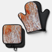 スケルトンフォレストII 鍋つかみ&鍋敷きセット (正面/裏面)