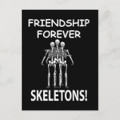 スケルトンフレンドシップフォーエバーハロウィンスケルトン ポストカード (正面)