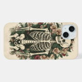 スケルトンフローラル iPhoneケース (裏面横)