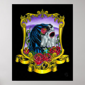 スケルトンブライドプリント ポスター