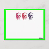 スケルトンヘッド ポストカード (裏面)