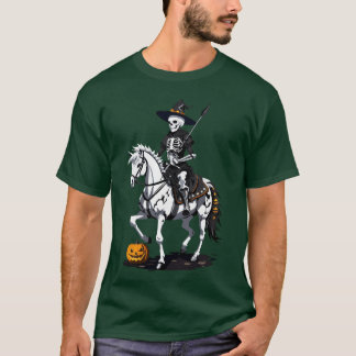 スケルトンホースの騎手少年 Tシャツ