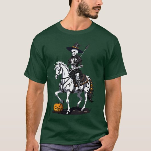 スケルトンホースの騎手少年 Tシャツ (正面)