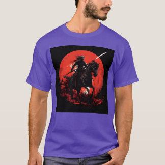 スケルトンホース 骸骨 馬に乗る 剣 Tシャツ