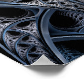 スケルトンホールフラクタルアート ポスター (角)