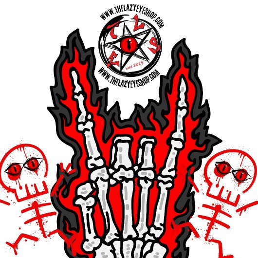 スケルトンホーンデザイン Tシャツ