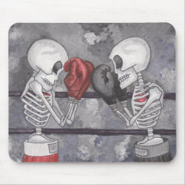 スケルトンボクシングマウスパッドオリジナル水色 マウスパッド